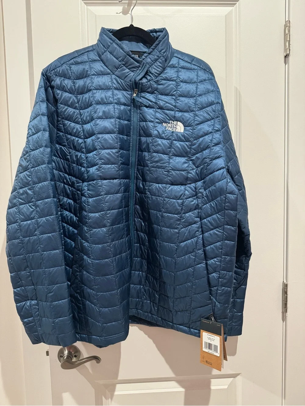 The North Face Men's Slate Blue Quilted Insulated Puffer Jacket